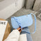 Women Casual Handbag Simple Nylon Daily Female Totes Shoulder Bags (Blue)
