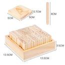 Wood Alphabet Tracing Puzzle Wood Cards Blocks Capital Letter Recognition 3+