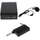 Lavalier MIC Wireless Microphone BeltPack Transmitter + 6.35mm Plug Receiver