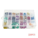 Car Blade Fuse Assortment Assorted Kit Blade Set Auto 220 Pcs Truck Automotive