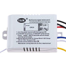 Wireless ON/OFF 3 Ways 220V Lamp Remote Control Switch Receiver Transmitter A