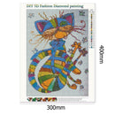 5D DIY Full Drill Diamond Painting Cat Cross Stitch Embroidery Wall Art Kit