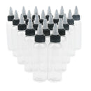 20x Natural Plastic 60ml Squeeze Bottles w/ Twist Caps for Crafts Art Glue