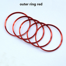 For 2013-18 Mercedes Benz GLA Class Red Aluminum Car Air Vent Outlet Ring Trims