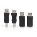 16pcs OTG Converter Adapter Mini USB Micro USB Type-B USB Plug Connector