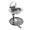 Stainless Steel Turning Lock Boat Hatch Latch with Lift Handle 2"