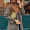 Solid Casual Zipper Handbags Tote Women Retro Alligator PU Shoulder Underarm Bag
