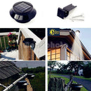 Outdoor Solar Powered 3 LED Gutter Landscape Garden Yard Fence Light Path Lamp A