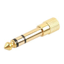 3.5mm Stereo Female to 6.35mm Male Mono Audio Adapter Plug A
