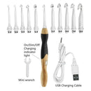 11 Sizes Lighted Crochet Hooks Set - Light Up Crochet Hooks,Rechargeable Cr M1K5