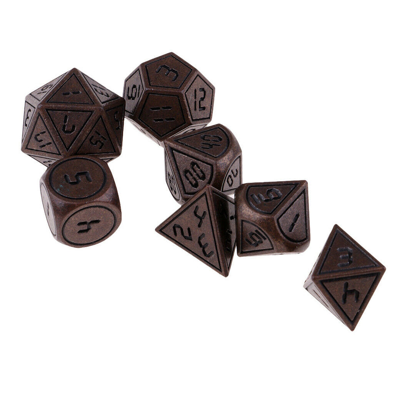 7Pcs/Set    DND RPG MTG Board Game Polyhedral Dice 02