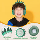 Dinosaur Kids Headphones 3.5mm Audio Cable Cartoon Headband 85dB Volume Limited