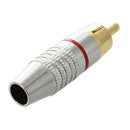 Adapter Audio Coaxial Cable Connector RCA Plug seamless 10 pcs