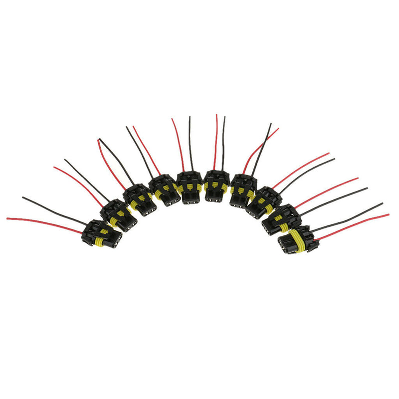 10pcs 9005 9006 Adapter Wiring Harness Sockets Wire For Headlights Fog Light