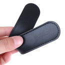 Leather Handcrafted Single Pen Pencil Bag Holder Storage Sleeve Pouch BlackEAlj