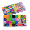 Rainbow Rubber Bands Refill Kit-Assorted Colors Loom Bands(2000+)-24 S-Clips