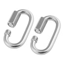 304 Stainless Steel Quick Link Lock Ring Hook Chain Fastener Hook Carabiner