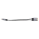 1Pcs RCA Male To 2-RCA Female Jack Y Splitter Audio Video