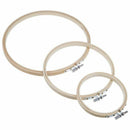 3 Pieces Embroidery Hoops Bamboo Circle Cross Stitch Hoop Ring Set for Art