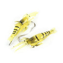 5x Shrimp Lures Soft Squid Jigs Lake Worm Prawn Fishing Lures Artificial Bait JR
