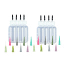 24Pcs 30ml Ink Syringe Bottles with Paint Liquid Dispensing Needle Tips Kit