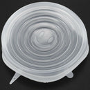 6x Silicone Storage Covers, 6-Pack of Various Sizes Silicone Stretch Lids