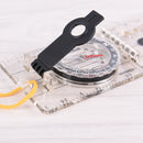 1pc portable fold compass mm inch travel baseplate ruler compass map M&O