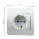 Wall Power Socket Grounded EU Standard Electrical Outlet Dual USB Char PLV