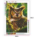 Animal Cross Stitch 5D Full Drill Diamond Painting Embroidery (Owl T153)