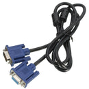 1.5m VGA SVGA plug to socket Extension Cable connection cable PC TV monitor P7R1