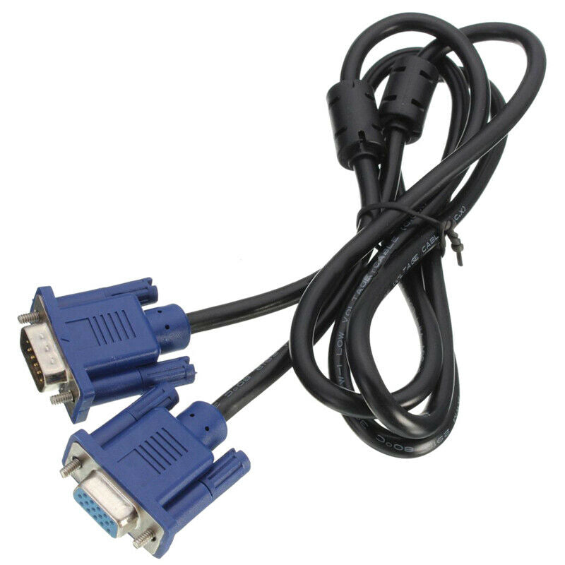 1.5m VGA SVGA plug to socket Extension Cable connection cable PC TV monitor P7R1