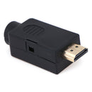 HDMI Male 19P Plug Breakout Terminals Solderless Connector With Cover FT BX