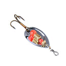 10pcs Metal Fishing Lures 6cm Bionic Bait Spins Steel Treble Fishing Hook FT