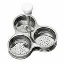 Stainless Steel Microwave Egg Poachers Cooker Multi-Function Boiler Steamer X9D8