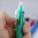 5 Colors 0.7mm In One Retractable Ballpoint Pens Mechanical Pencil School Office