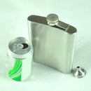 18 oz Stainless Steel Hip Flask Drink Whiskey Vodka Case Holder Pocket & Funnel