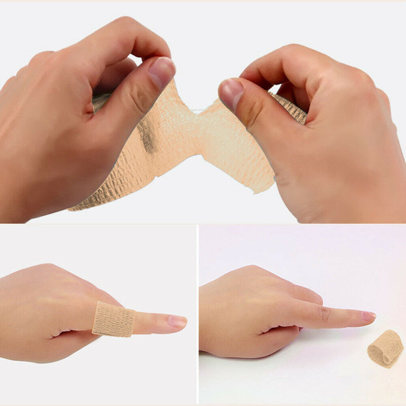 2.5cm X 4m Tape Sports First Aid Strapping Self Finger Wrap EAB Fabric