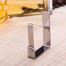 4X Stainless Steel Tablecloth Table Cover Clips Holder Clamps Self Adjusting ^