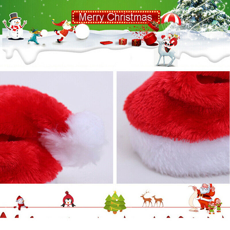 Christmas Pet Cat Dog Santa Claus Hat Xmas New Year Plush Cap Xmas Home De â„–[