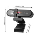 2K HD Computer Webcam USB2.0 Built-in Mic Conference With Privacy Cover Tripod