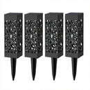 4X Solar Garden Torch Lights Dance Flames LED Waterproof Landscape Lawn L PED