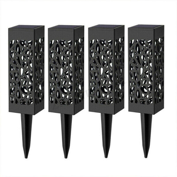 4X Solar Garden Torch Lights Dance Flames LED Waterproof Landscape Lawn L PED