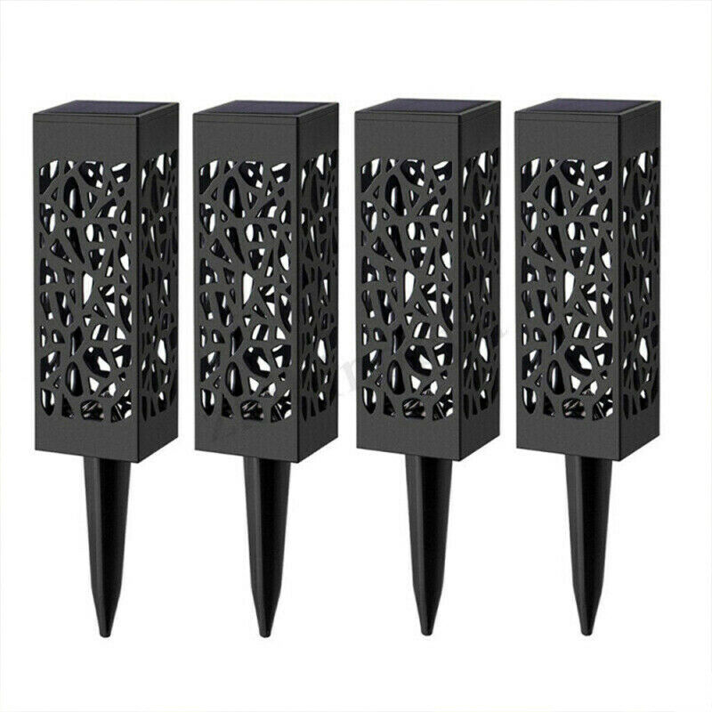 4X Solar Garden Torch Lights Dance Flames LED Waterproof Landscape Lawn L PED