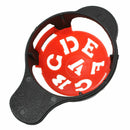 1 x Golf Ball Marker Base with Different Templates - Red and Black U3Q4