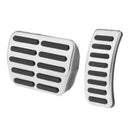 Chrome Pedal Pads Covers 2pcs Accelerator Brake Pedal Pads Covers Fit for VW