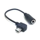 Micro USB to 3.5mm Jack Female Headphones Adapter Headset Audio Adapter Mus T5H0