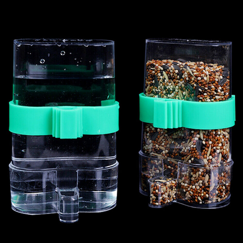Pet Bird Feeder Drinker Food Waterer Bowl For Aviary Budgie Cockatiel Love b Gw