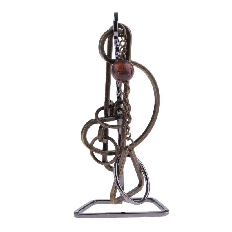 Free the Ring IQ Metal Wire Puzzle Brain Teaser Game Kids Educational Toys