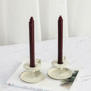 White Retro Wrought Iron Candlestick Holder for Fireplace Home Table Decoration