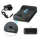 SCART/HDMI to HDMI 1080P HD Video Converter Adapter Upscaler For STB DVD HDTV